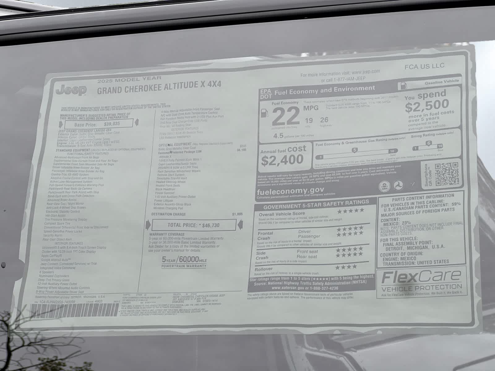 new 2025 Jeep Grand Cherokee car, priced at $42,630