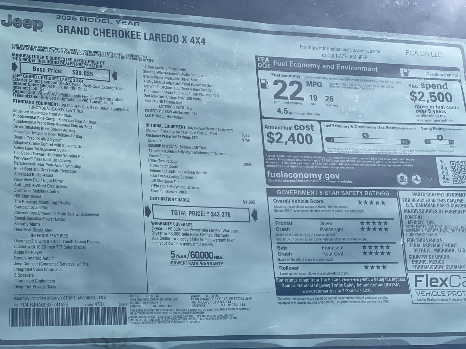 new 2025 Jeep Grand Cherokee car, priced at $41,370