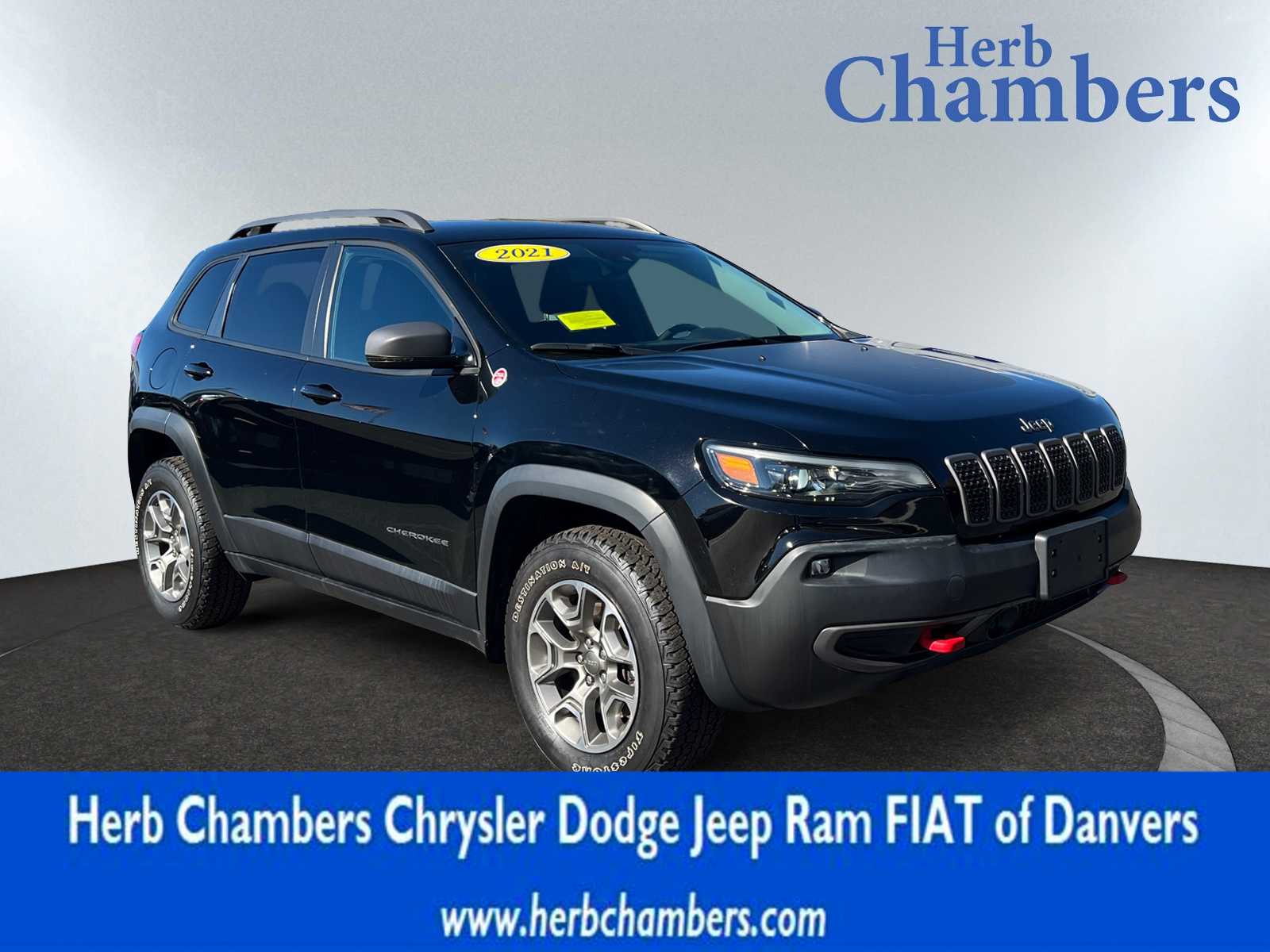 used 2021 Jeep Cherokee car, priced at $25,497