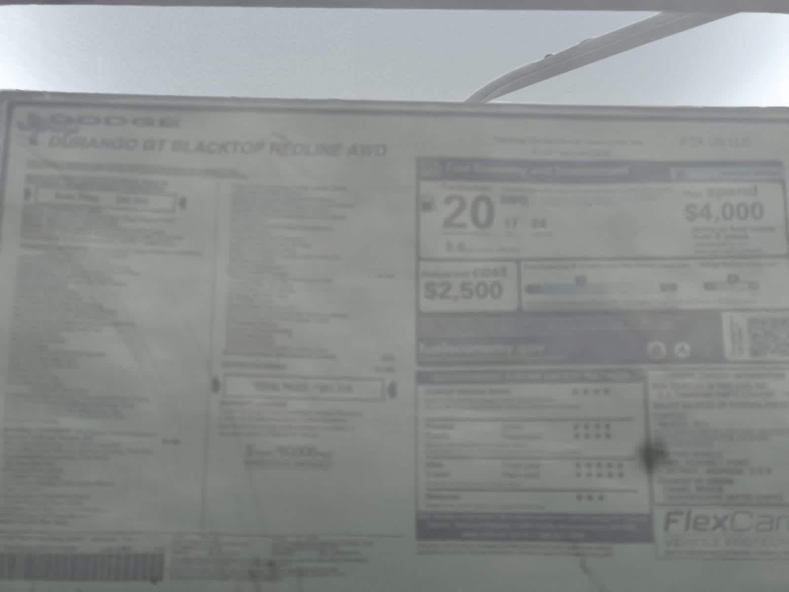 new 2026 Dodge Durango car, priced at $51,210