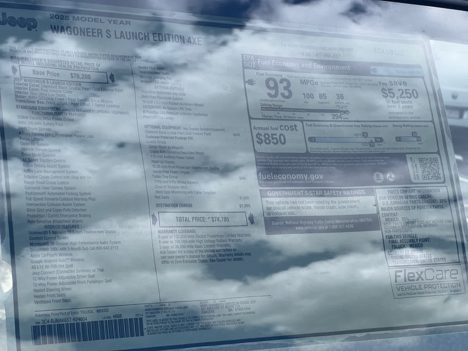 new 2025 Jeep Wagoneer S car, priced at $68,785