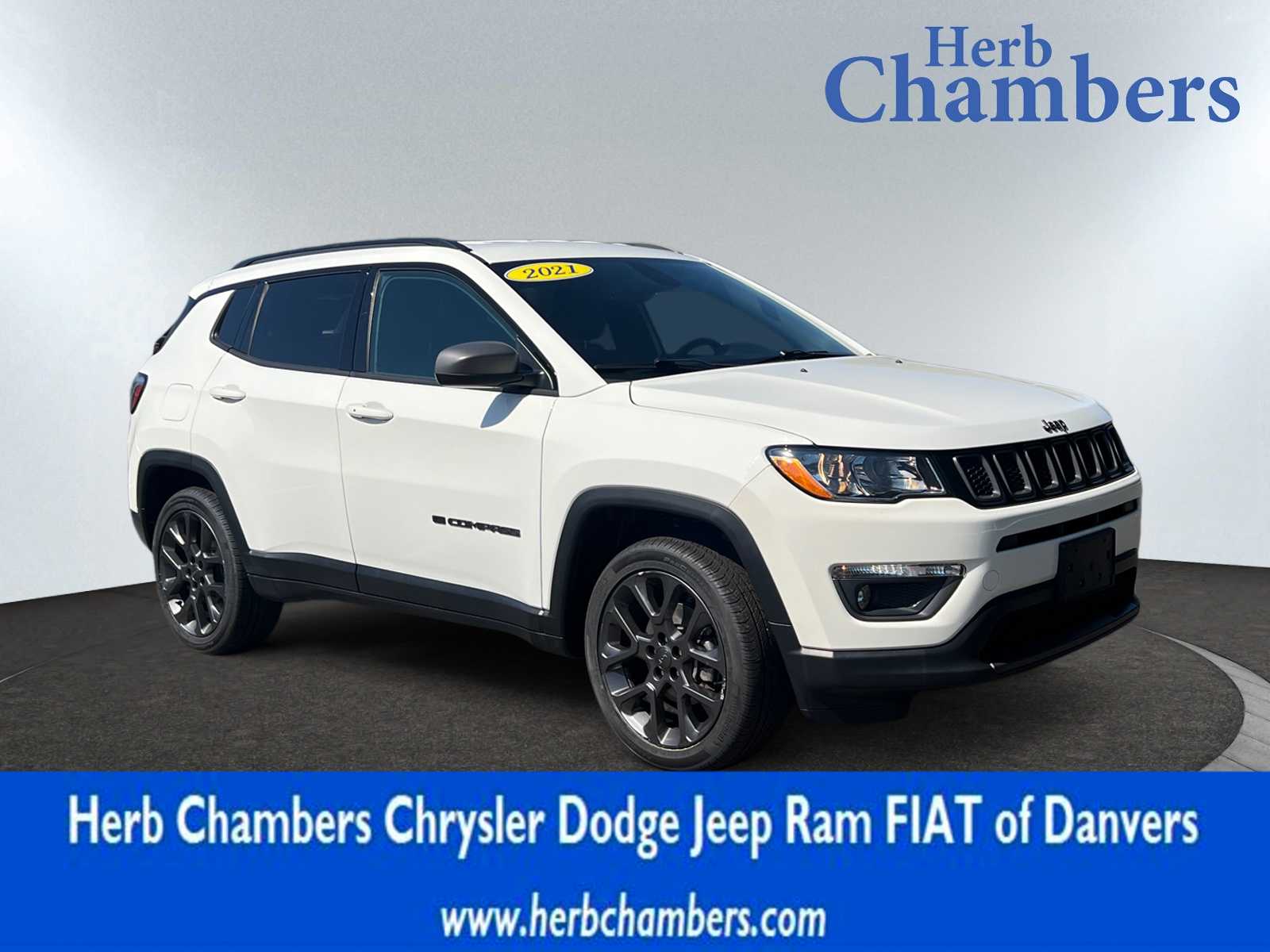 used 2021 Jeep Compass car, priced at $21,498