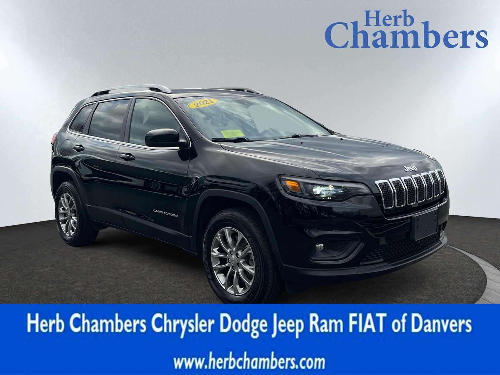 used 2021 Jeep Cherokee car, priced at $20,497