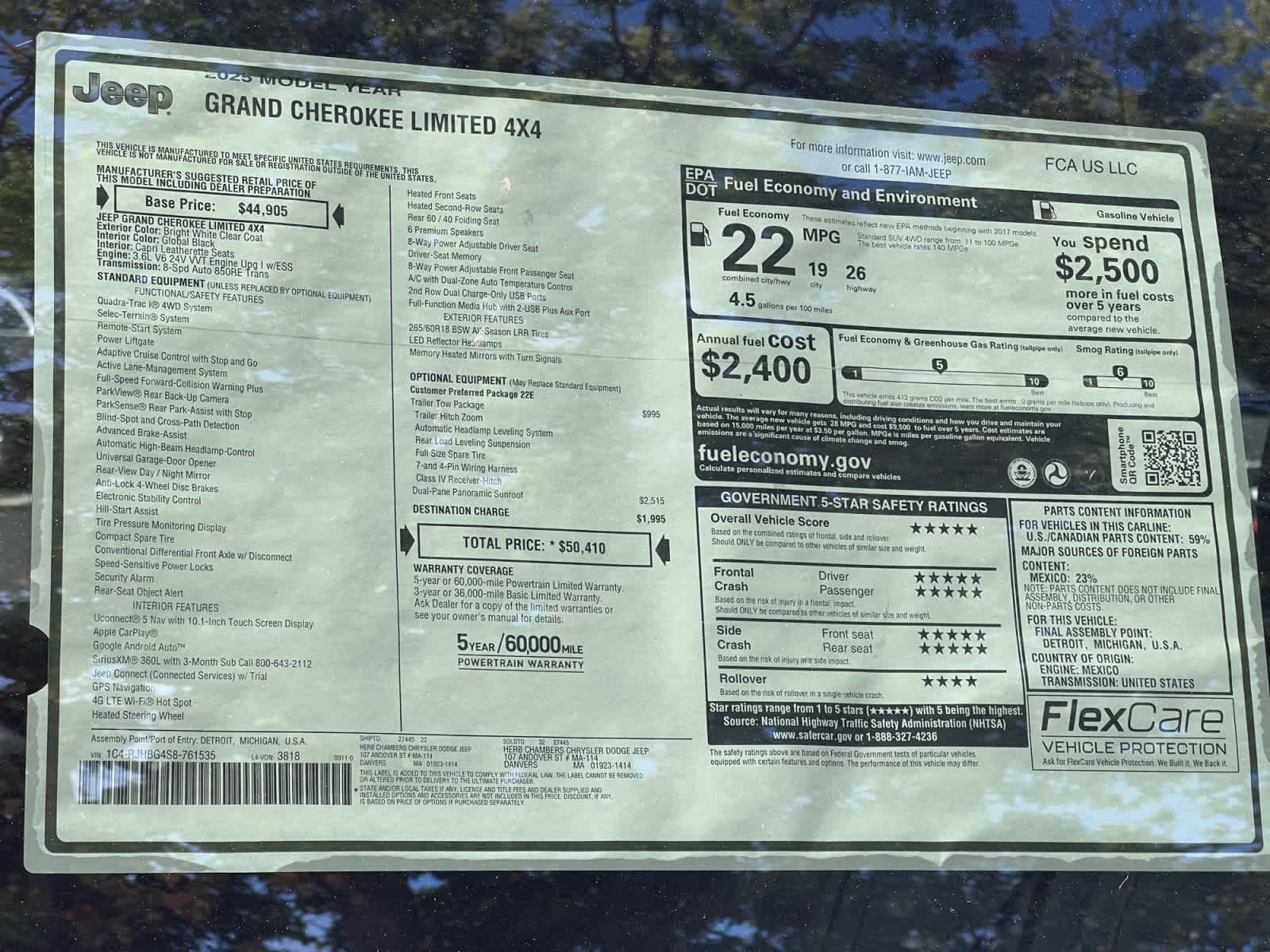 new 2025 Jeep Grand Cherokee car, priced at $46,310