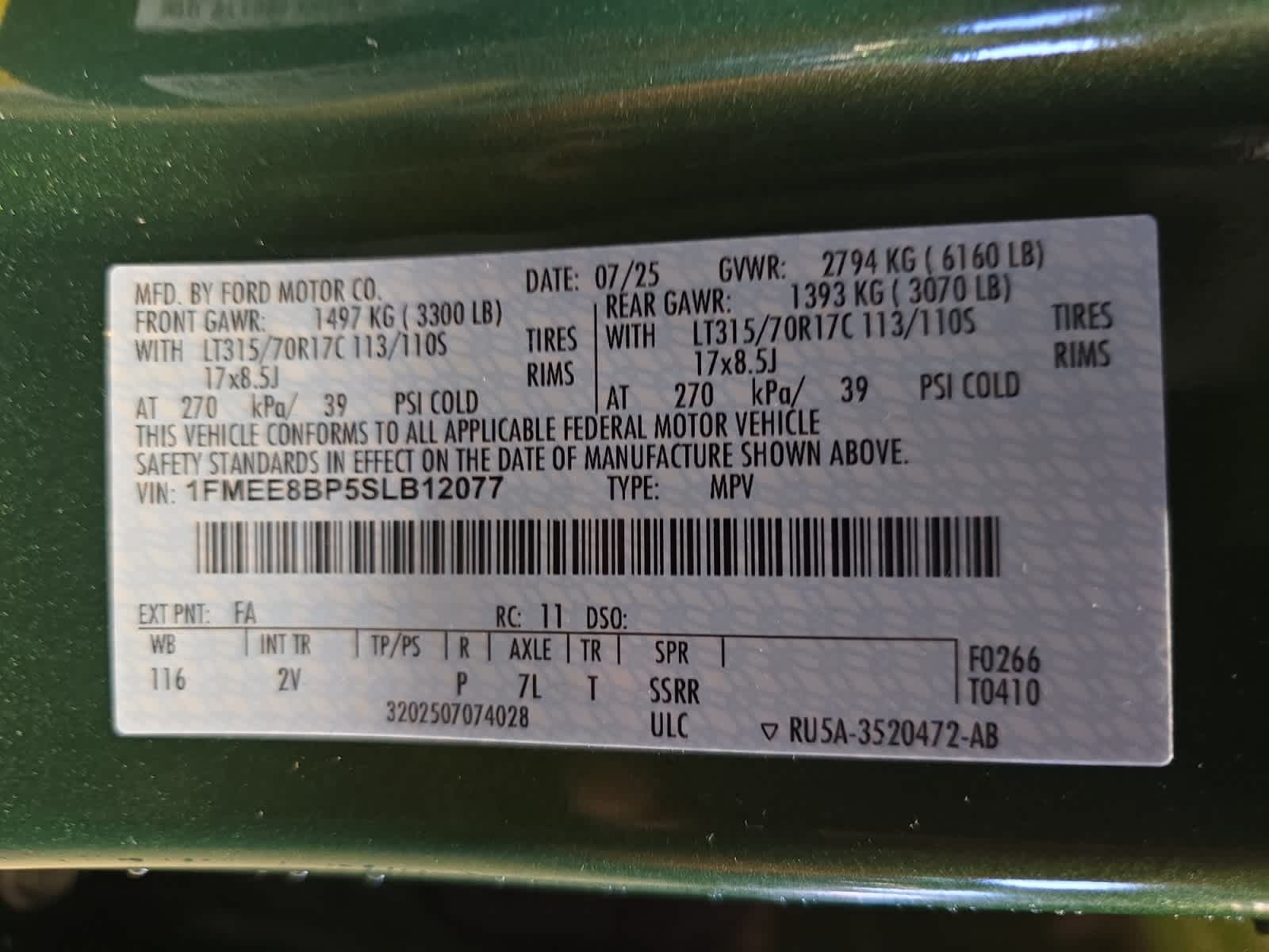 new 2025 Ford Bronco car, priced at $62,050