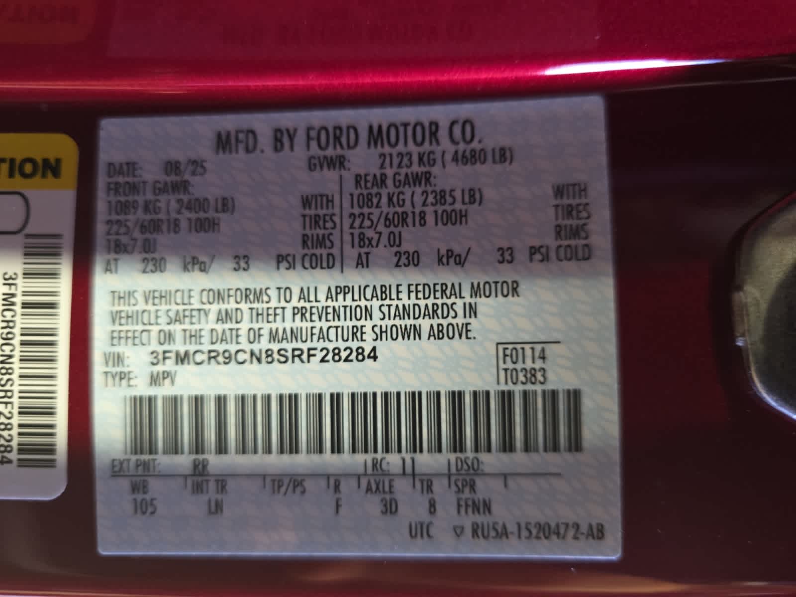 new 2025 Ford Bronco Sport car, priced at $40,495