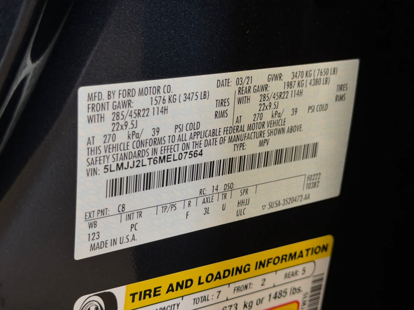 used 2021 Lincoln Navigator car, priced at $46,988