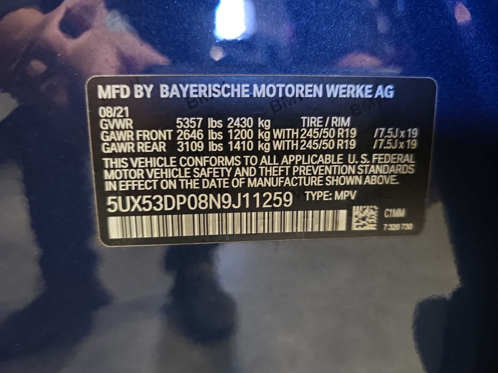 used 2022 BMW X3 car, priced at $30,473
