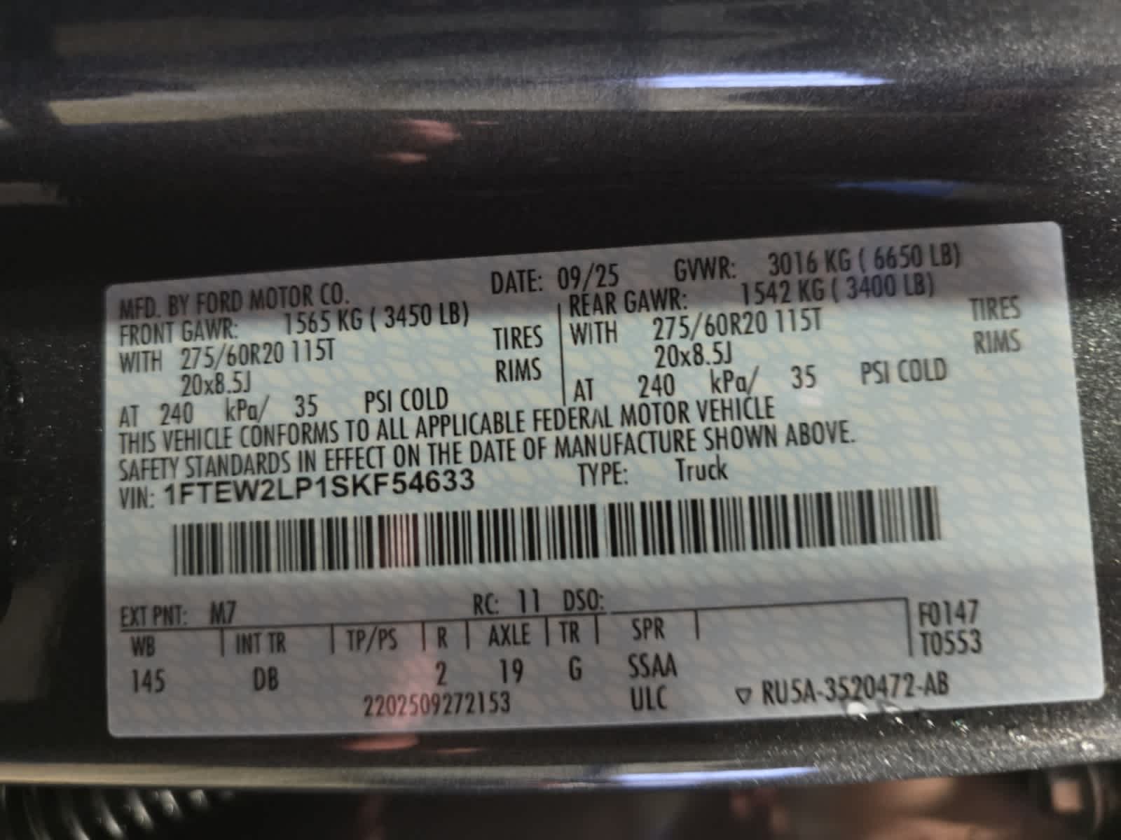 new 2025 Ford F-150 car, priced at $51,895