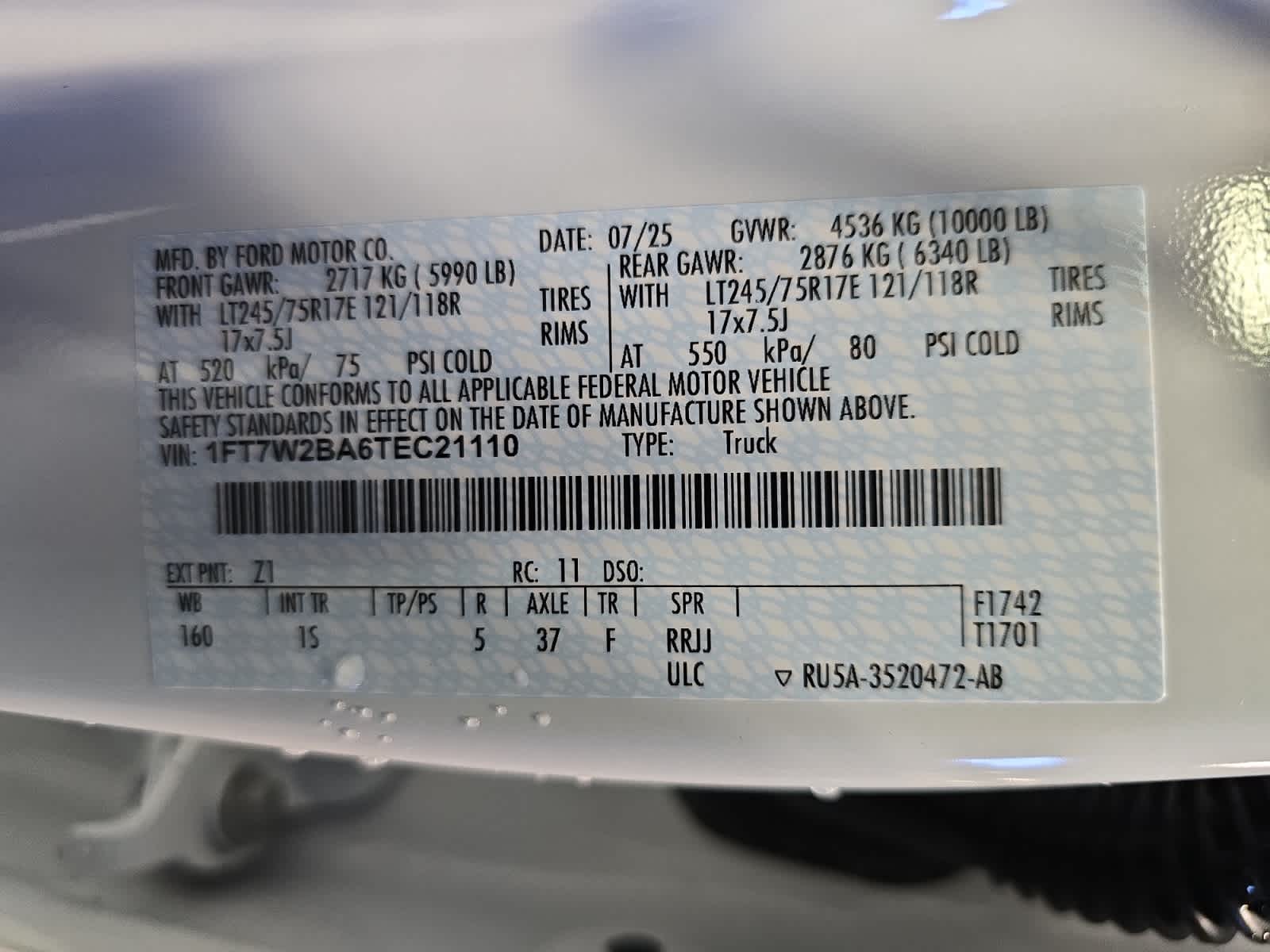 new 2026 Ford Super Duty F-250 SRW car, priced at $53,295