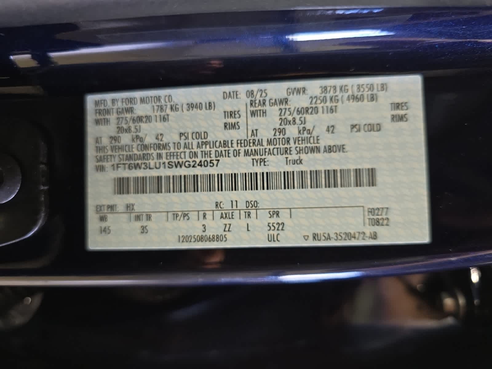 new 2025 Ford F-150 Lightning car, priced at $69,695