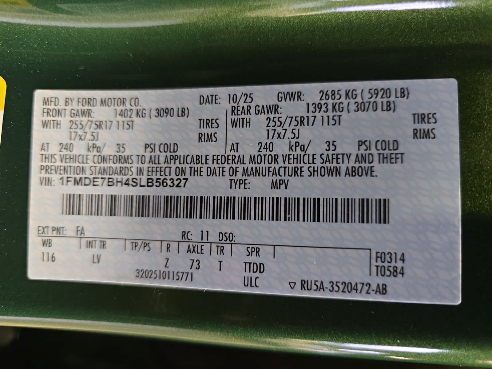 new 2025 Ford Bronco car, priced at $47,495