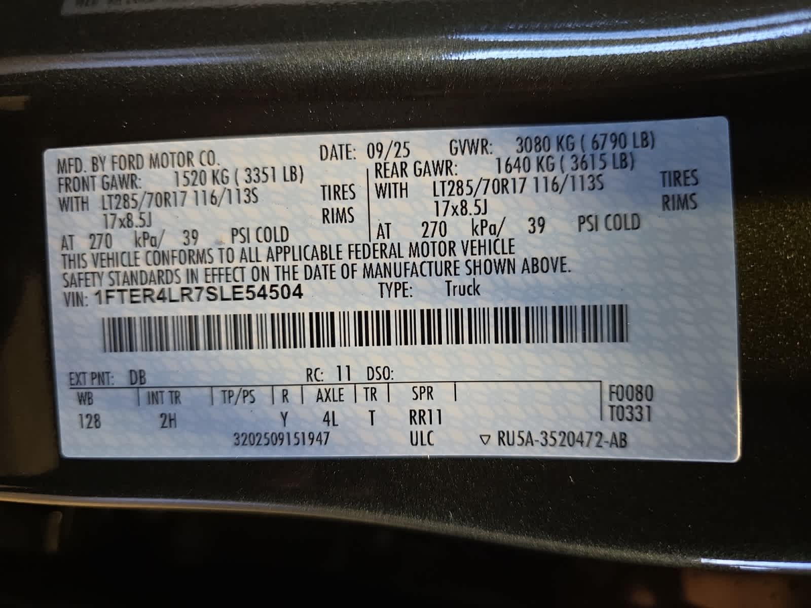 new 2025 Ford Ranger car, priced at $59,605