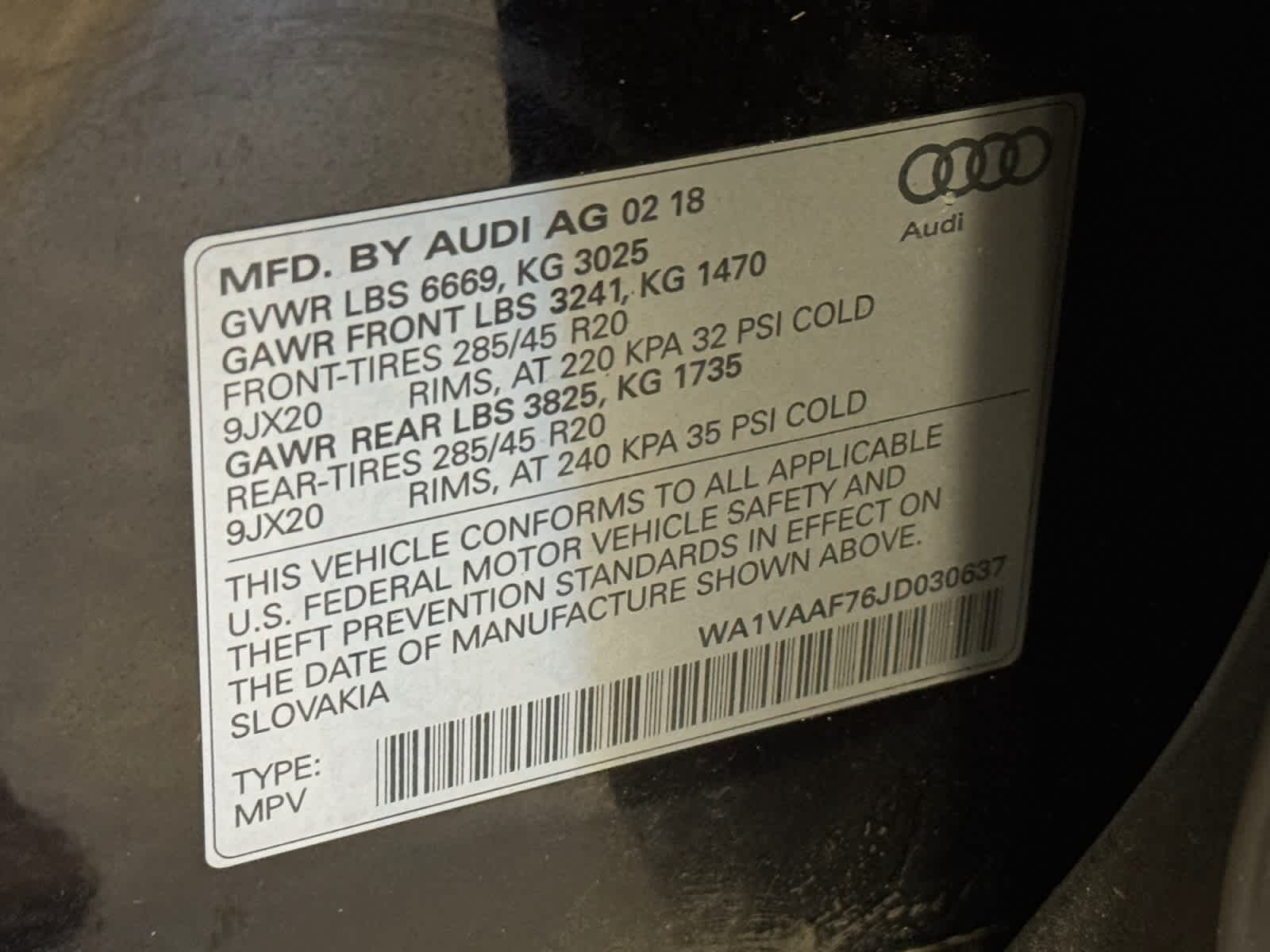 used 2018 Audi Q7 car, priced at $18,988