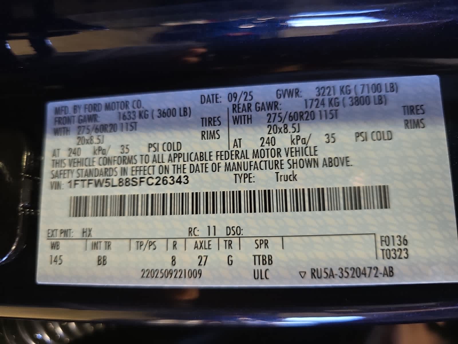 new 2025 Ford F-150 car, priced at $77,765