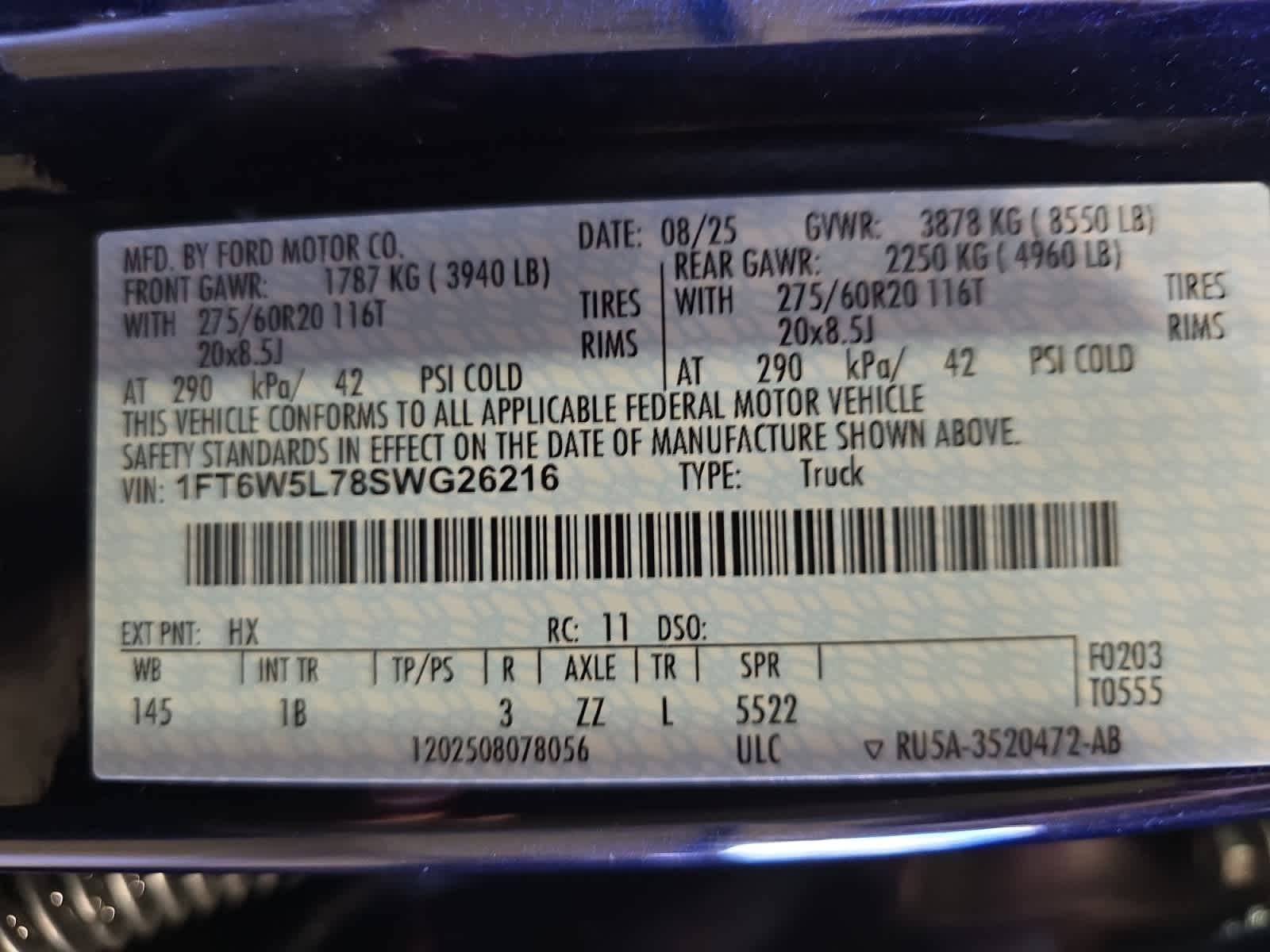 new 2025 Ford F-150 Lightning car, priced at $76,495