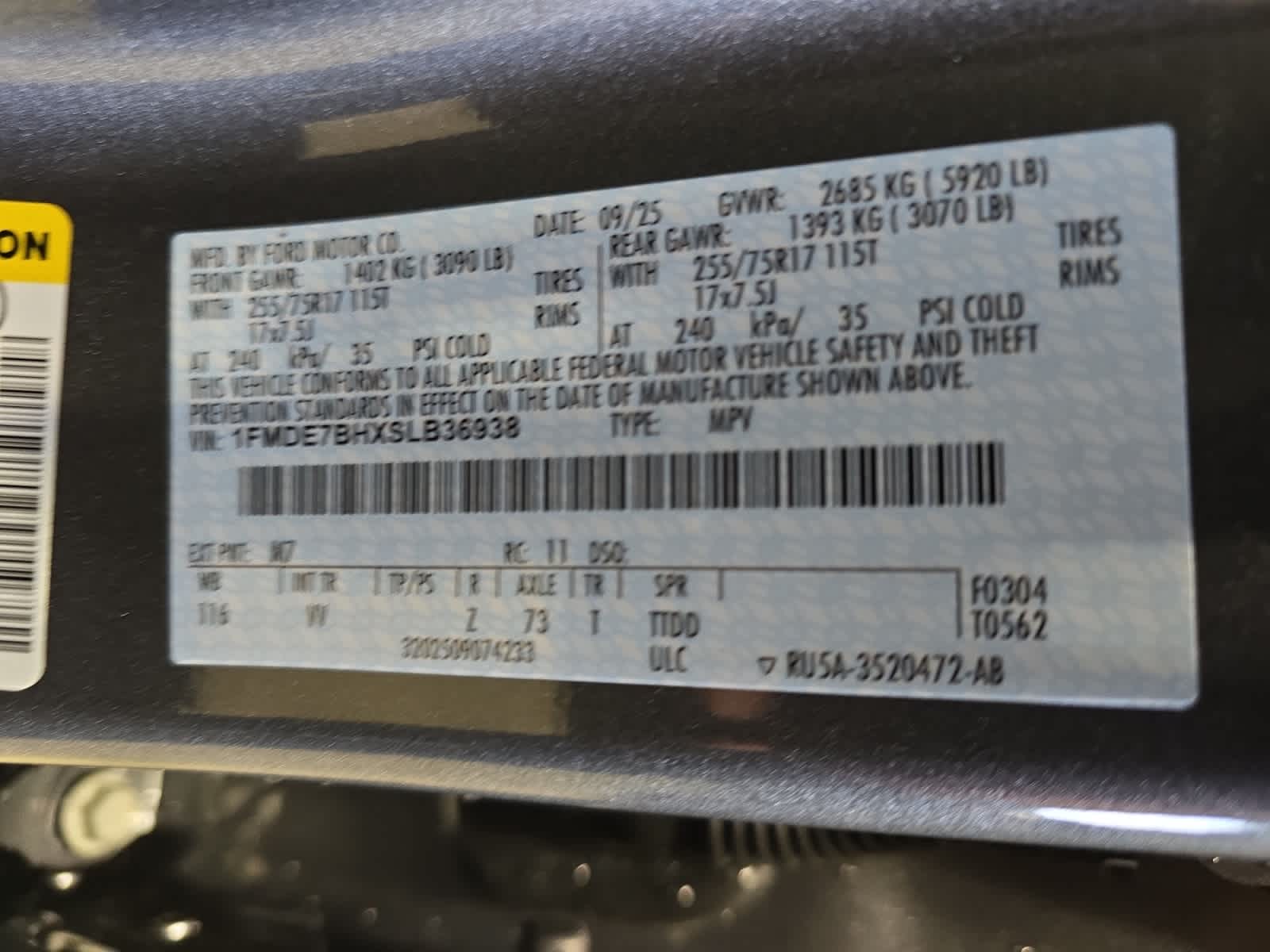 new 2025 Ford Bronco car, priced at $48,795