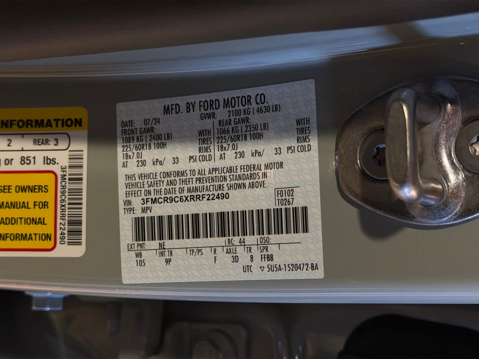 used 2024 Ford Bronco Sport car, priced at $34,368