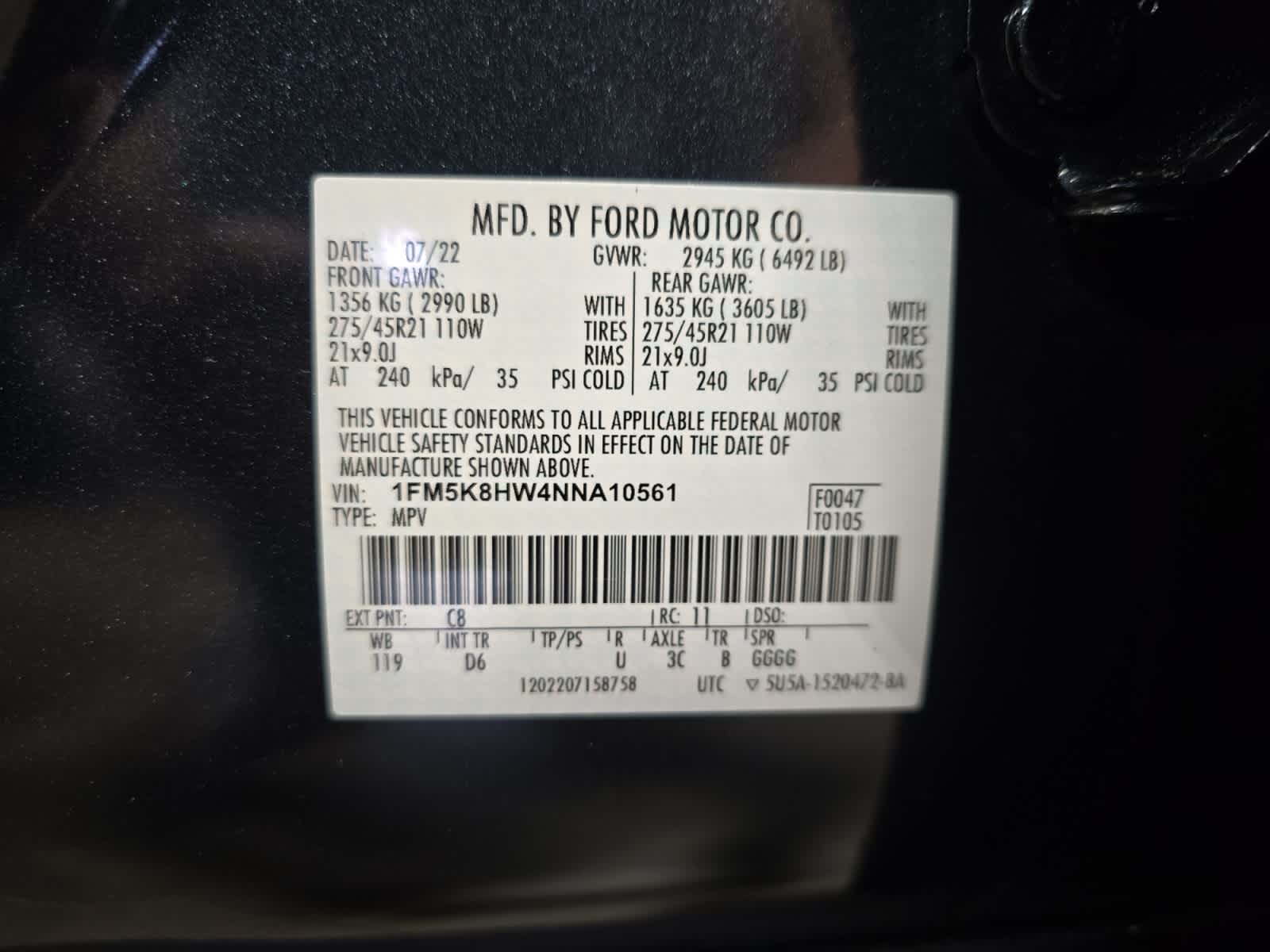 used 2022 Ford Explorer car, priced at $40,993
