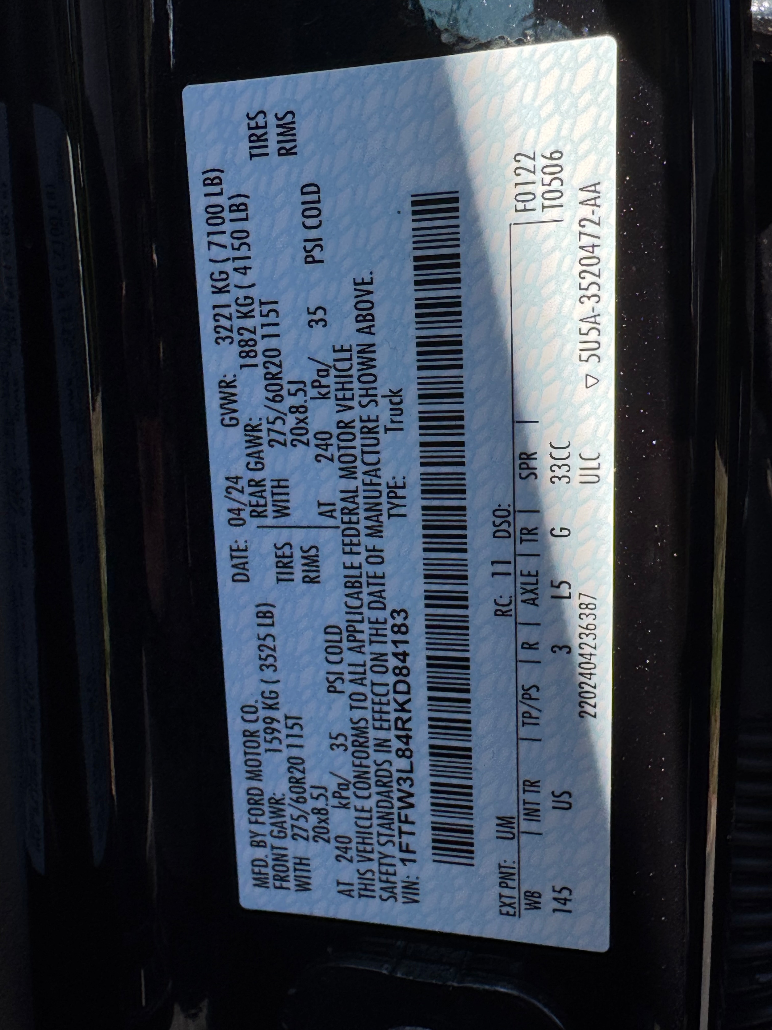 used 2024 Ford F-150 car, priced at $54,975