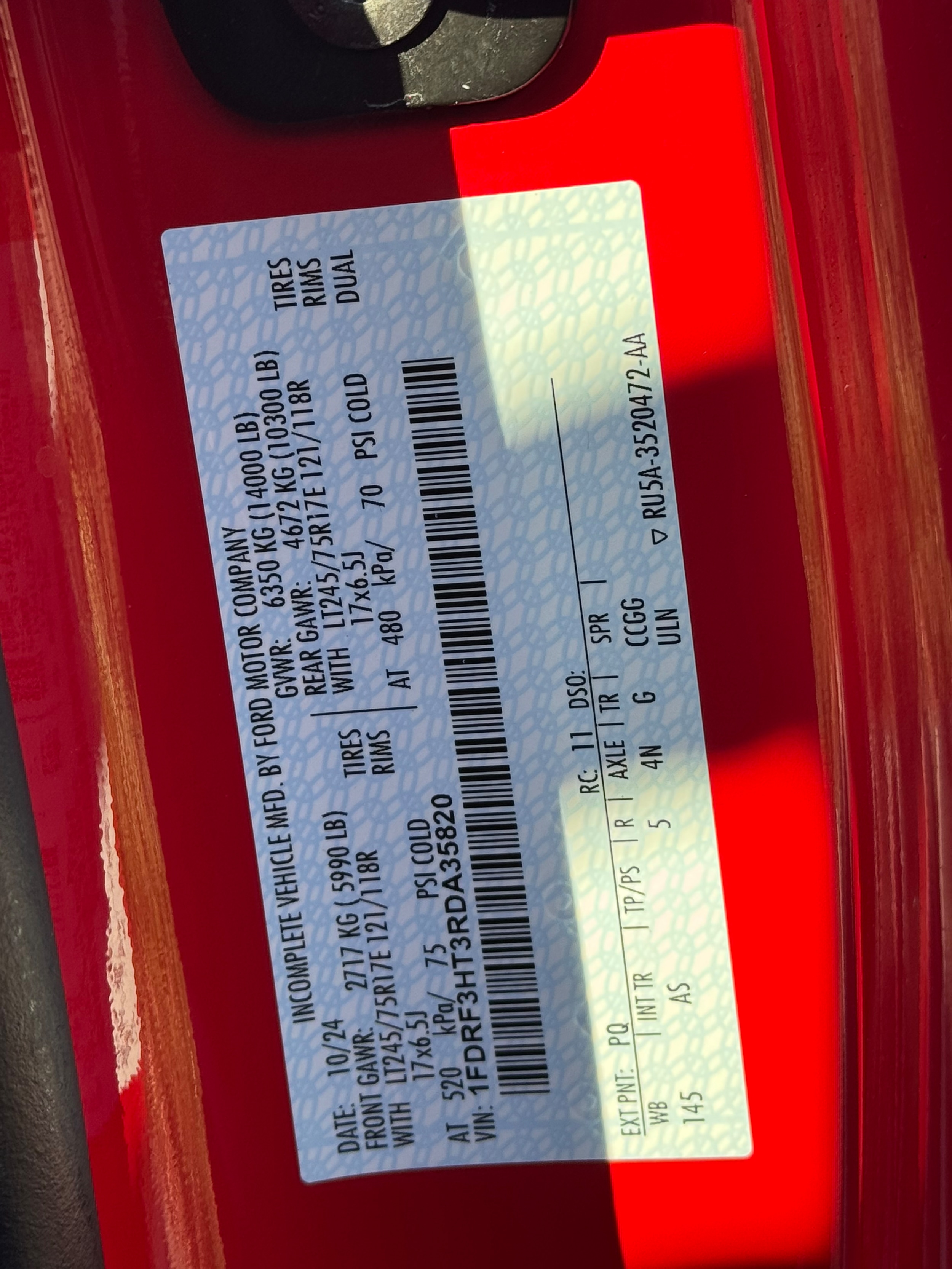 used 2024 Ford F-350 Chassis car, priced at $58,900