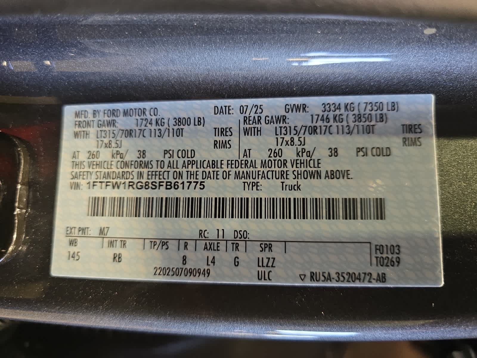 new 2025 Ford F-150 car, priced at $83,320