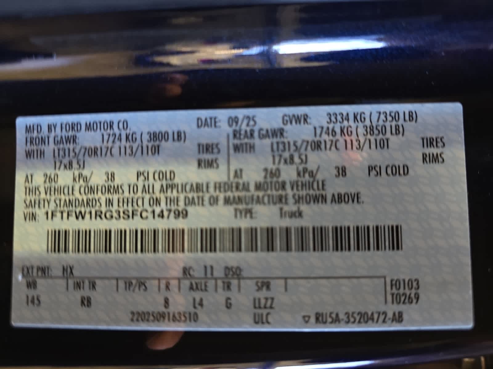 new 2025 Ford F-150 car, priced at $84,115