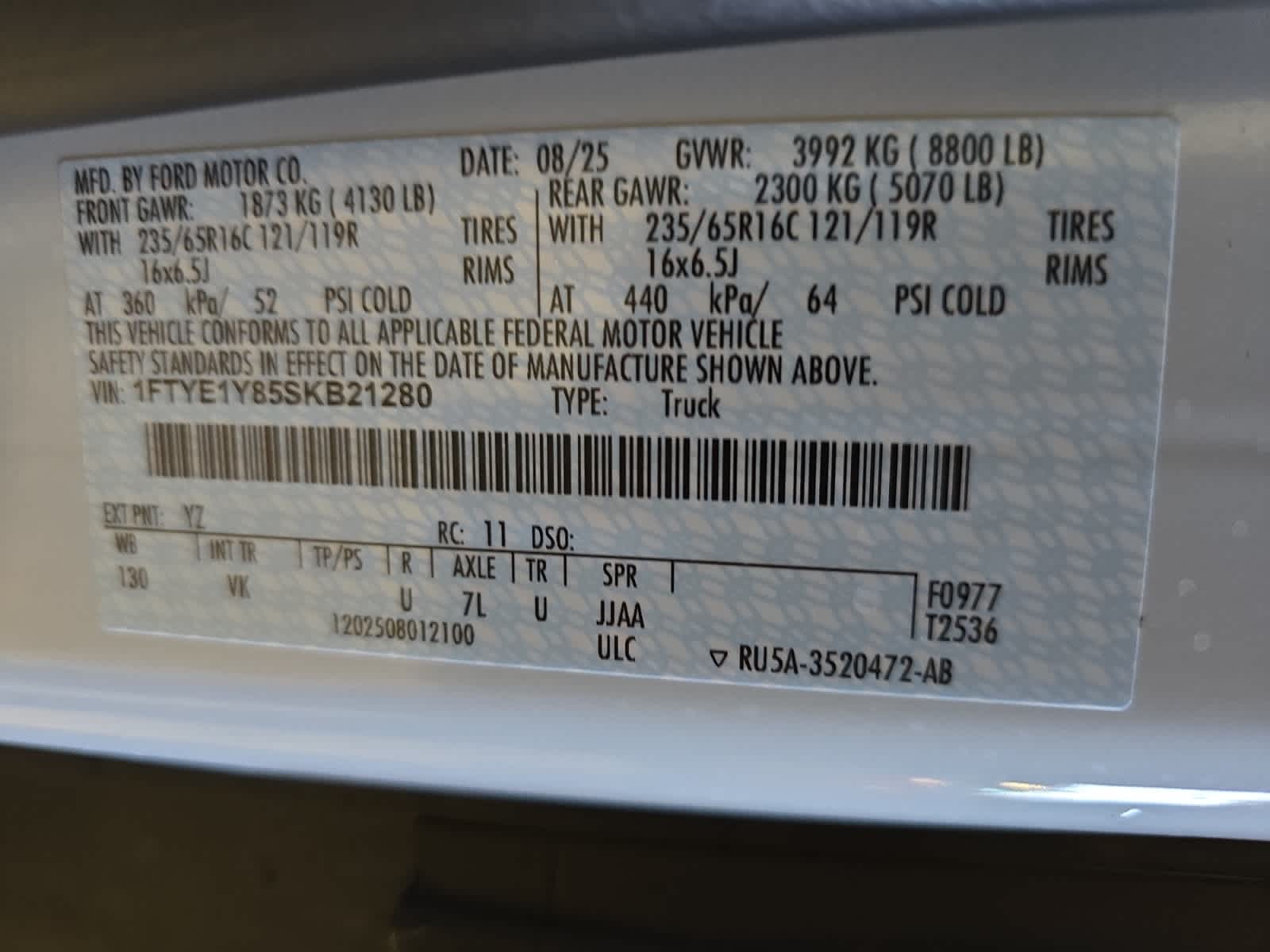 new 2025 Ford Transit car, priced at $48,295