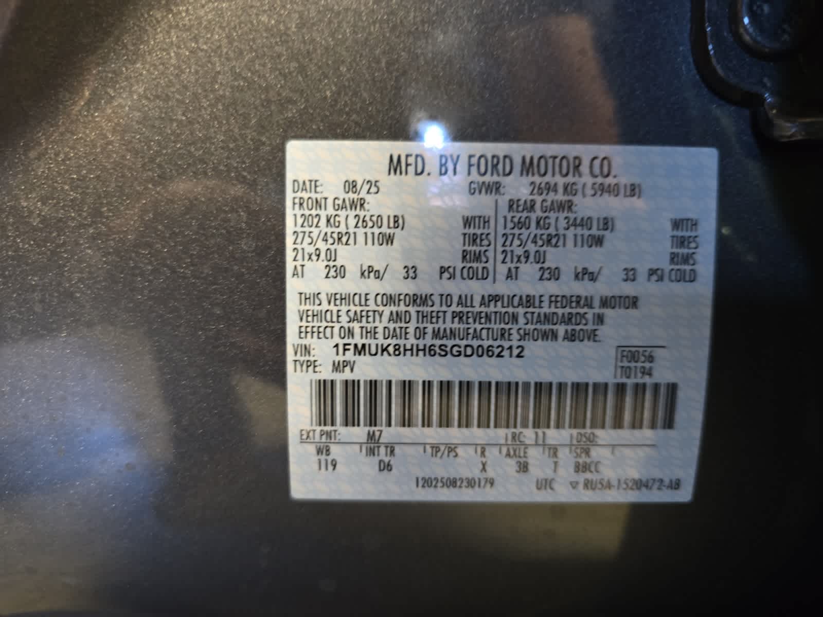 new 2025 Ford Explorer car, priced at $58,660