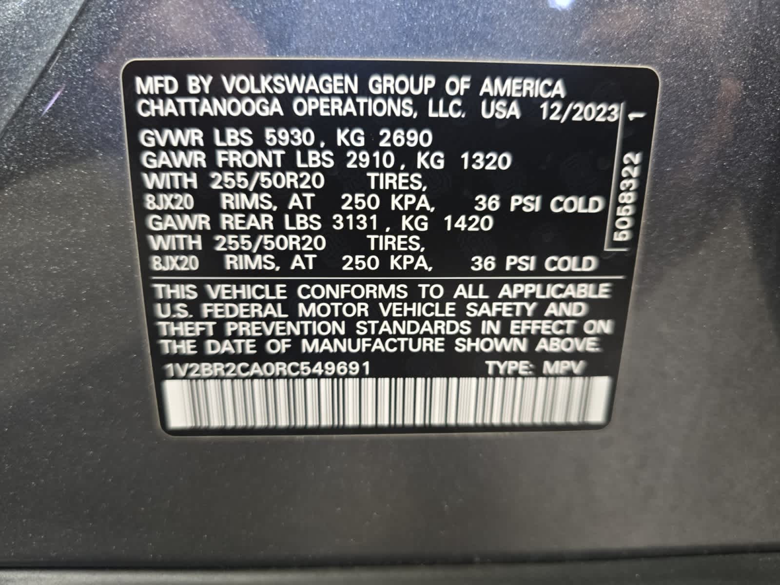 used 2024 Volkswagen Atlas car, priced at $33,485