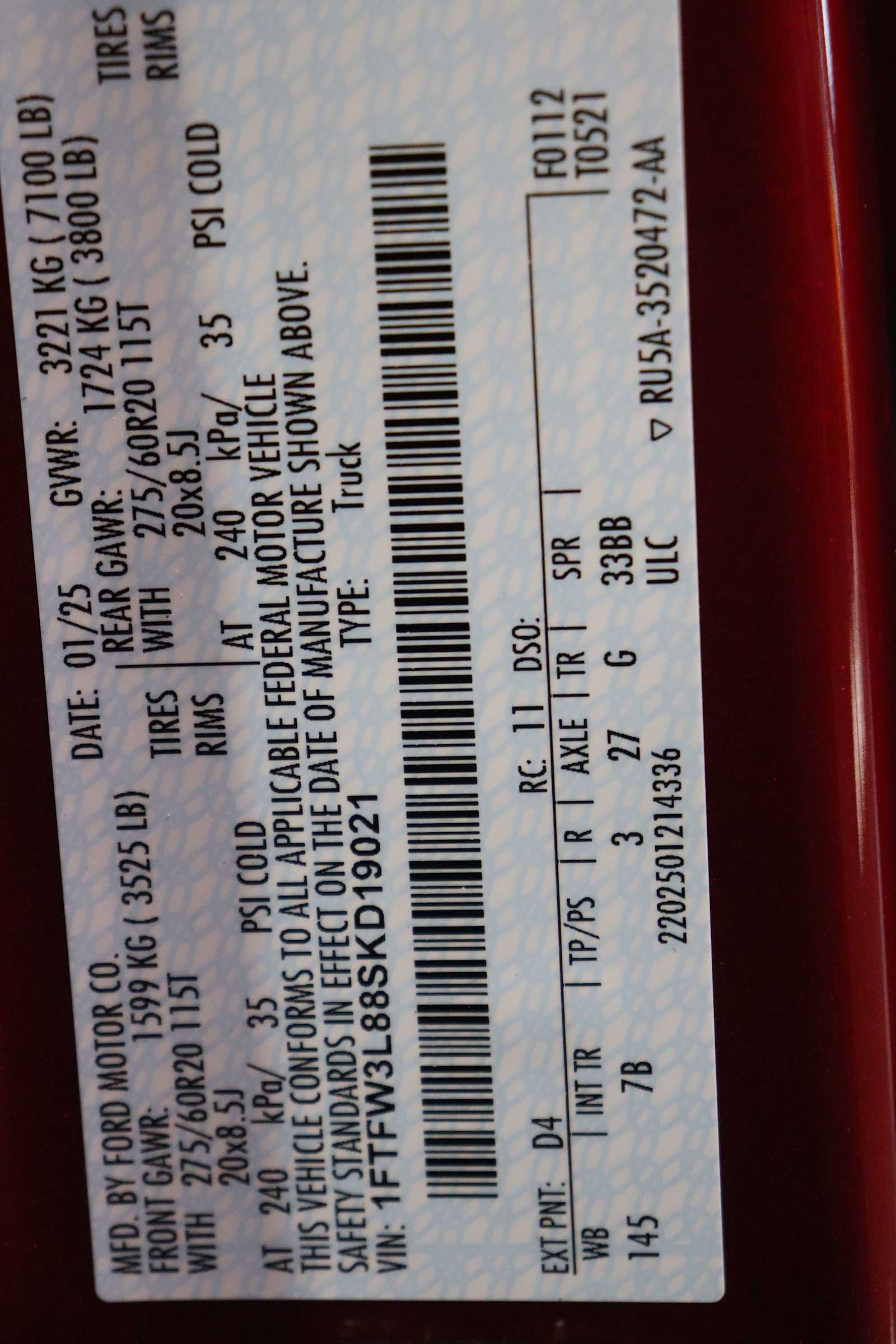 new 2025 Ford F-150 car, priced at $62,145