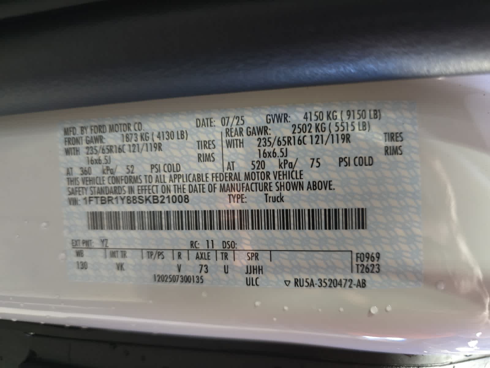new 2025 Ford Transit car, priced at $49,094