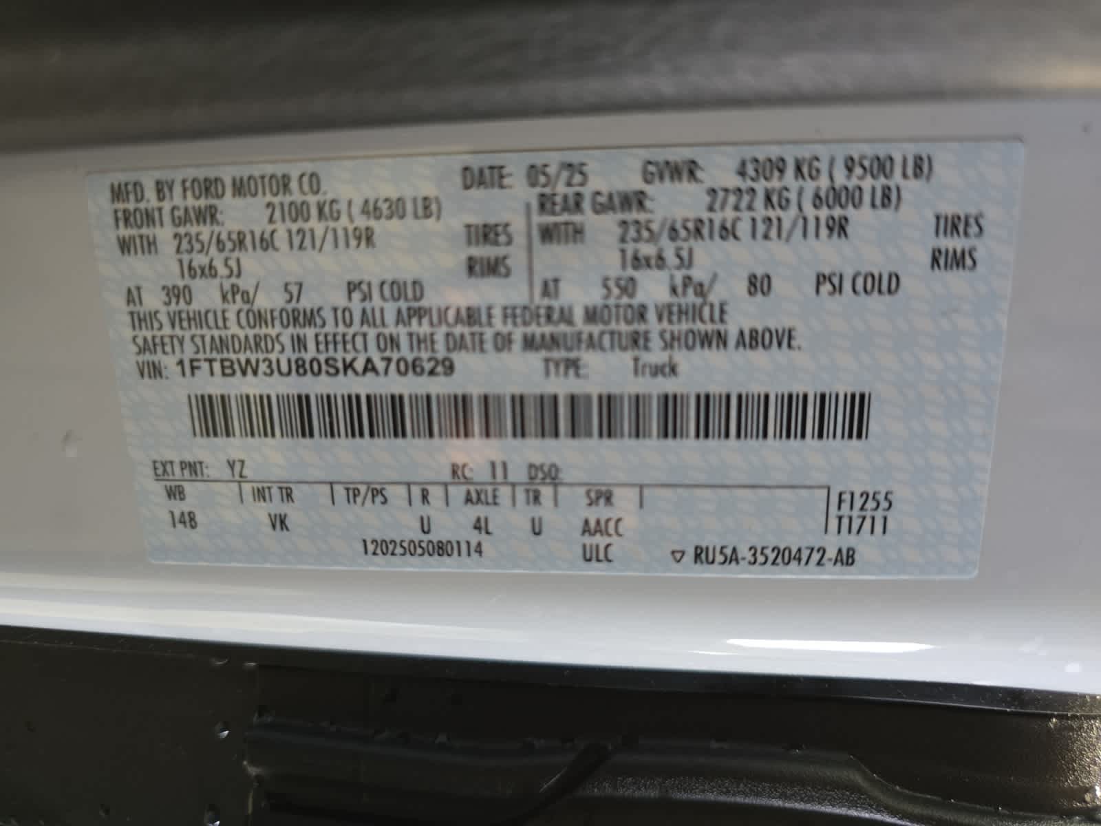 new 2025 Ford Transit car, priced at $58,495