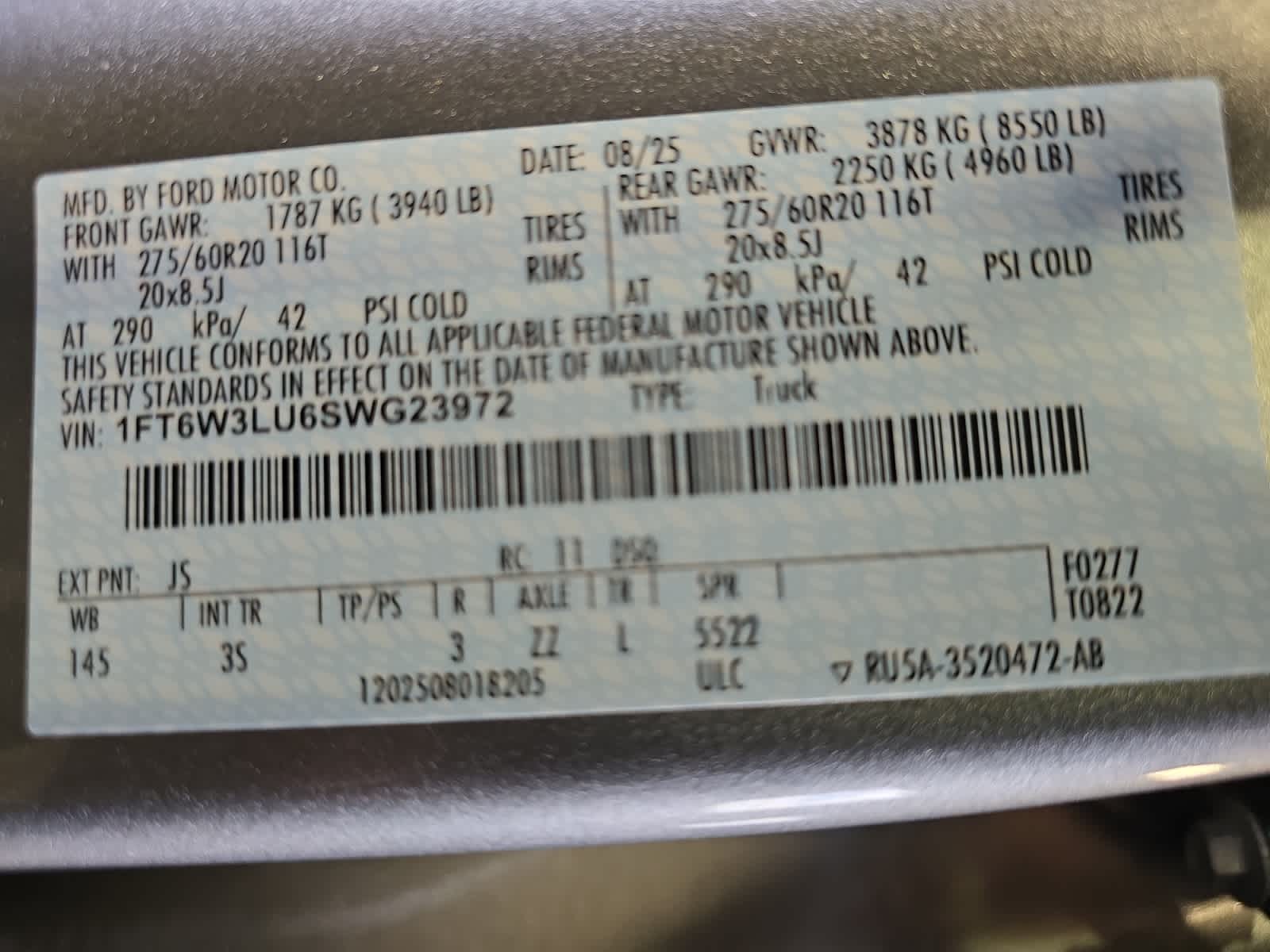 new 2025 Ford F-150 Lightning car, priced at $69,295