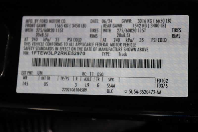 new 2024 Ford F-150 car, priced at $60,597