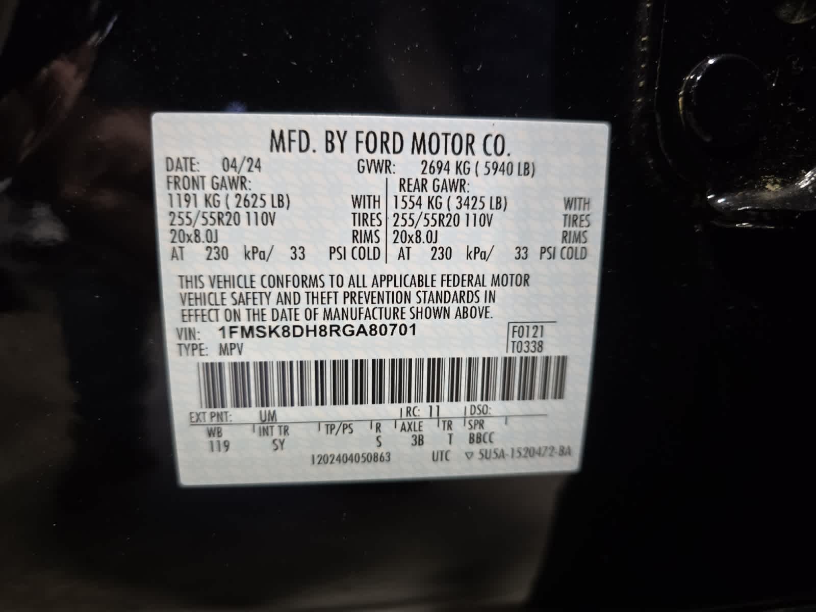 used 2024 Ford Explorer car, priced at $39,247