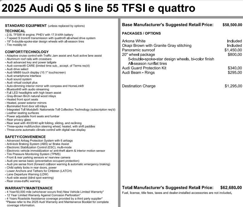 used 2025 Audi Q5 car