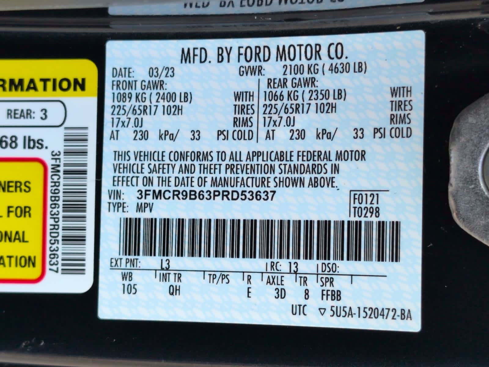 used 2023 Ford Bronco Sport car, priced at $28,497