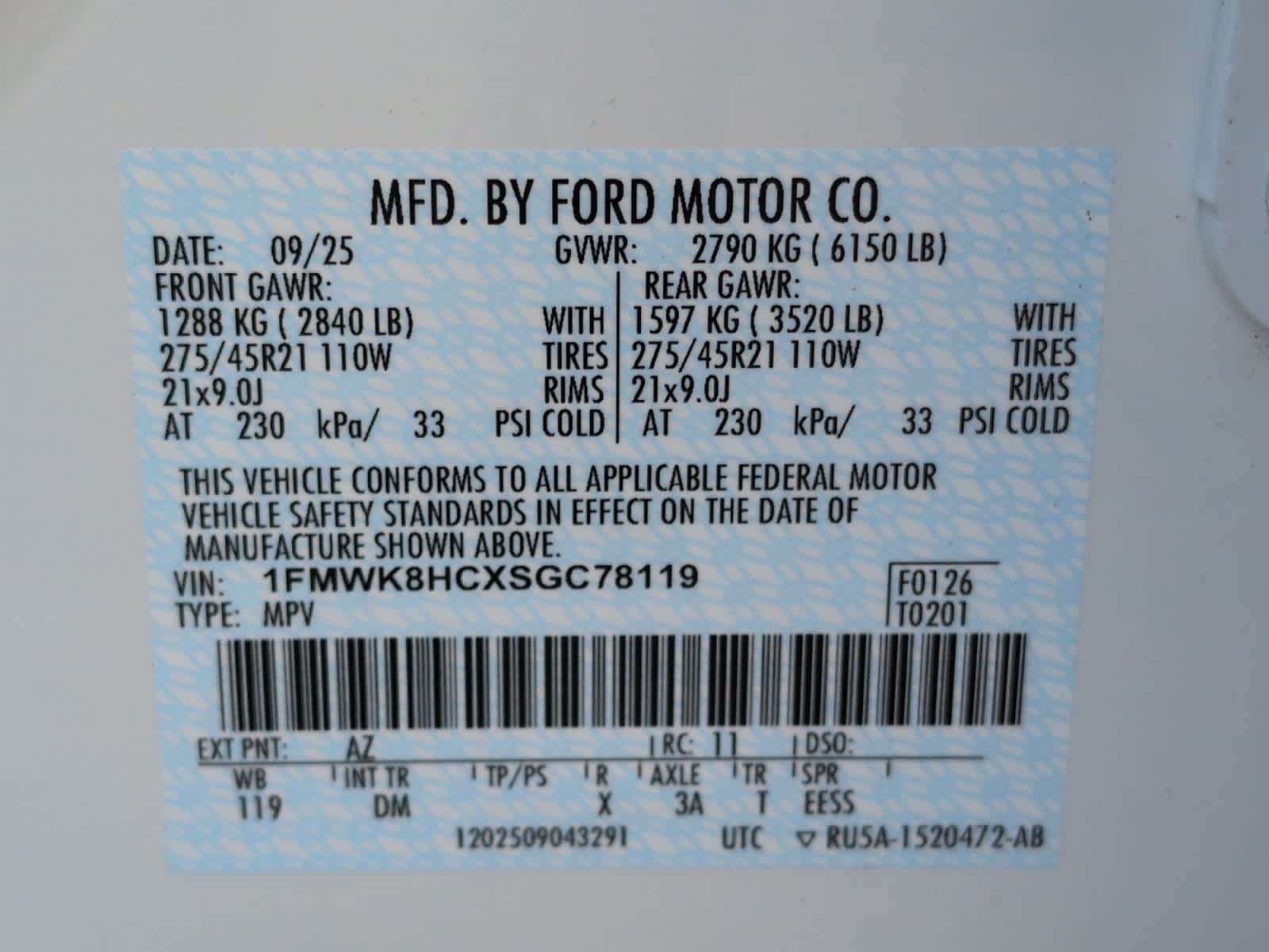 new 2025 Ford Explorer car, priced at $62,795