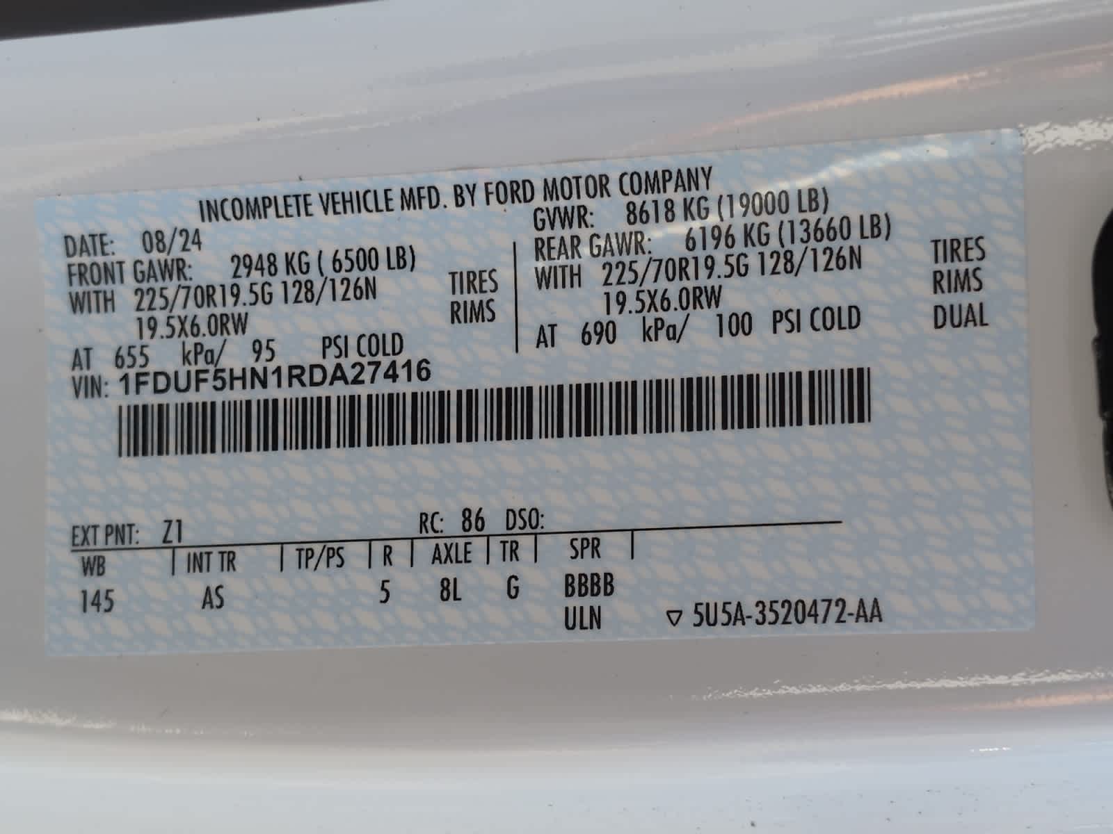 new 2024 Ford Super Duty F-550 DRW car, priced at $78,998