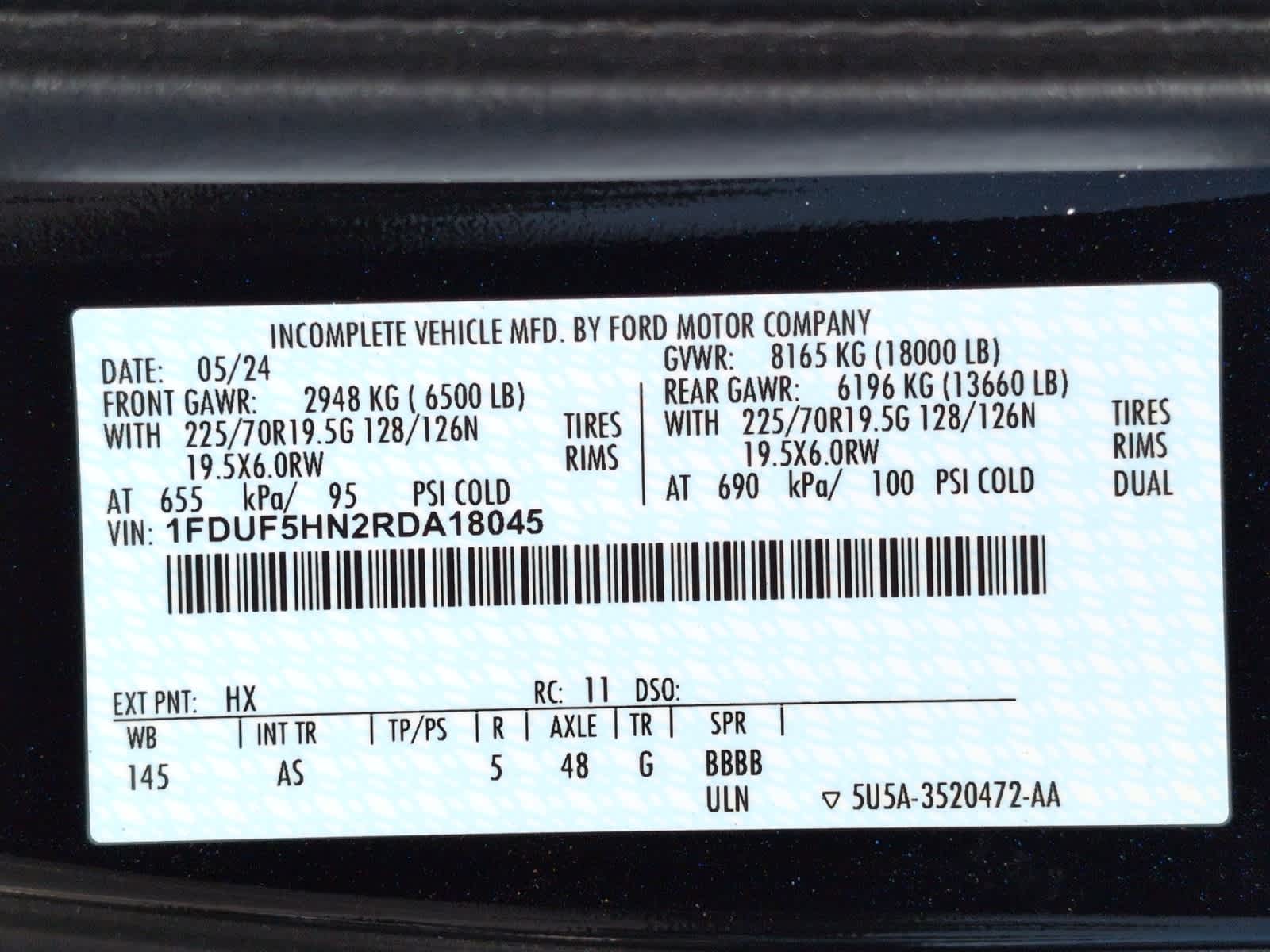 new 2024 Ford Super Duty F-550 DRW car, priced at $81,998
