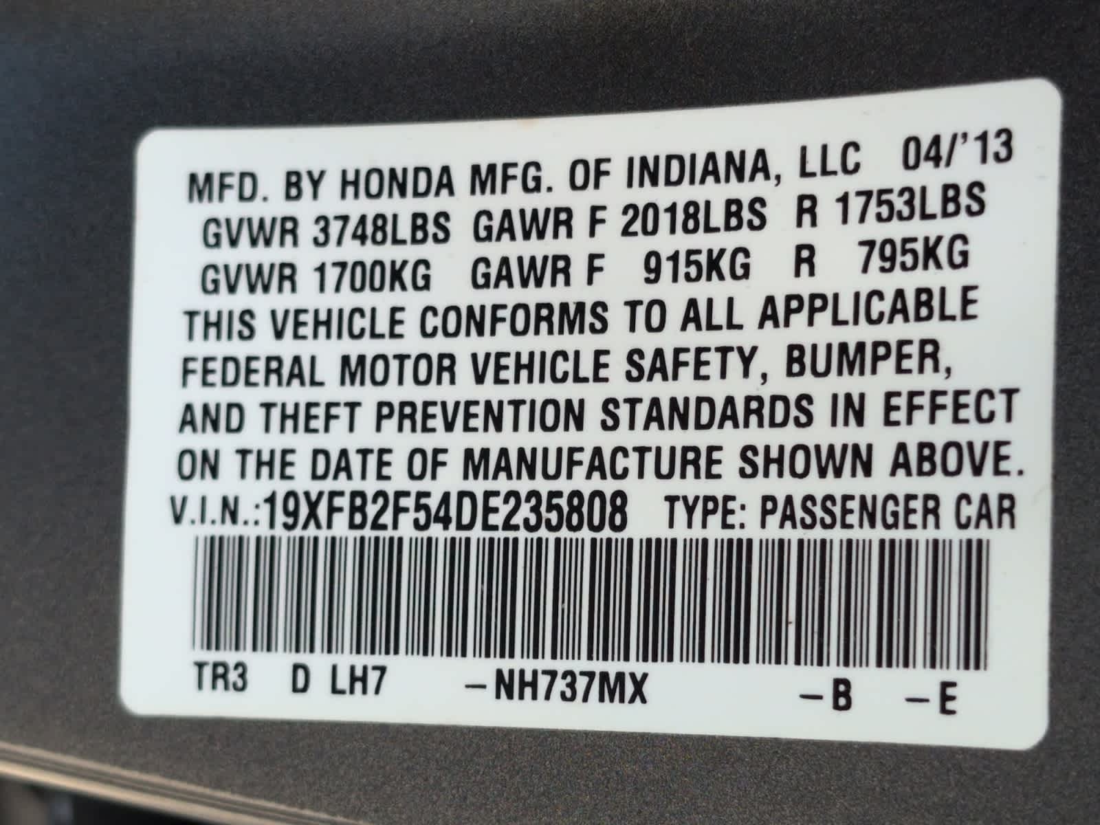used 2013 Honda Civic car, priced at $14,998