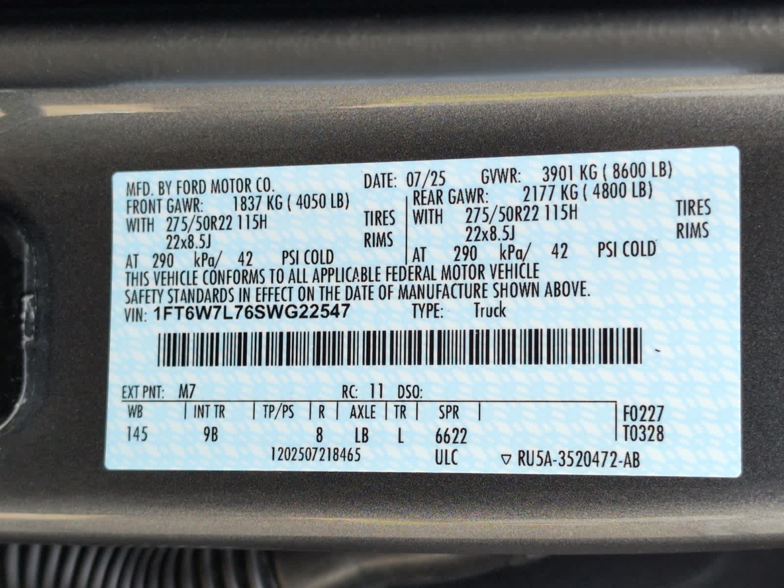 new 2025 Ford F-150 Lightning car, priced at $88,215