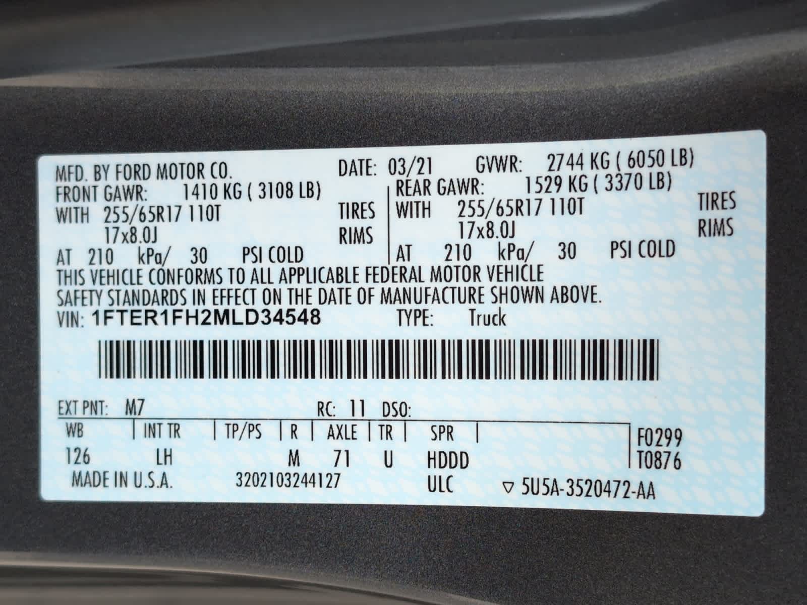 used 2021 Ford Ranger car, priced at $29,798