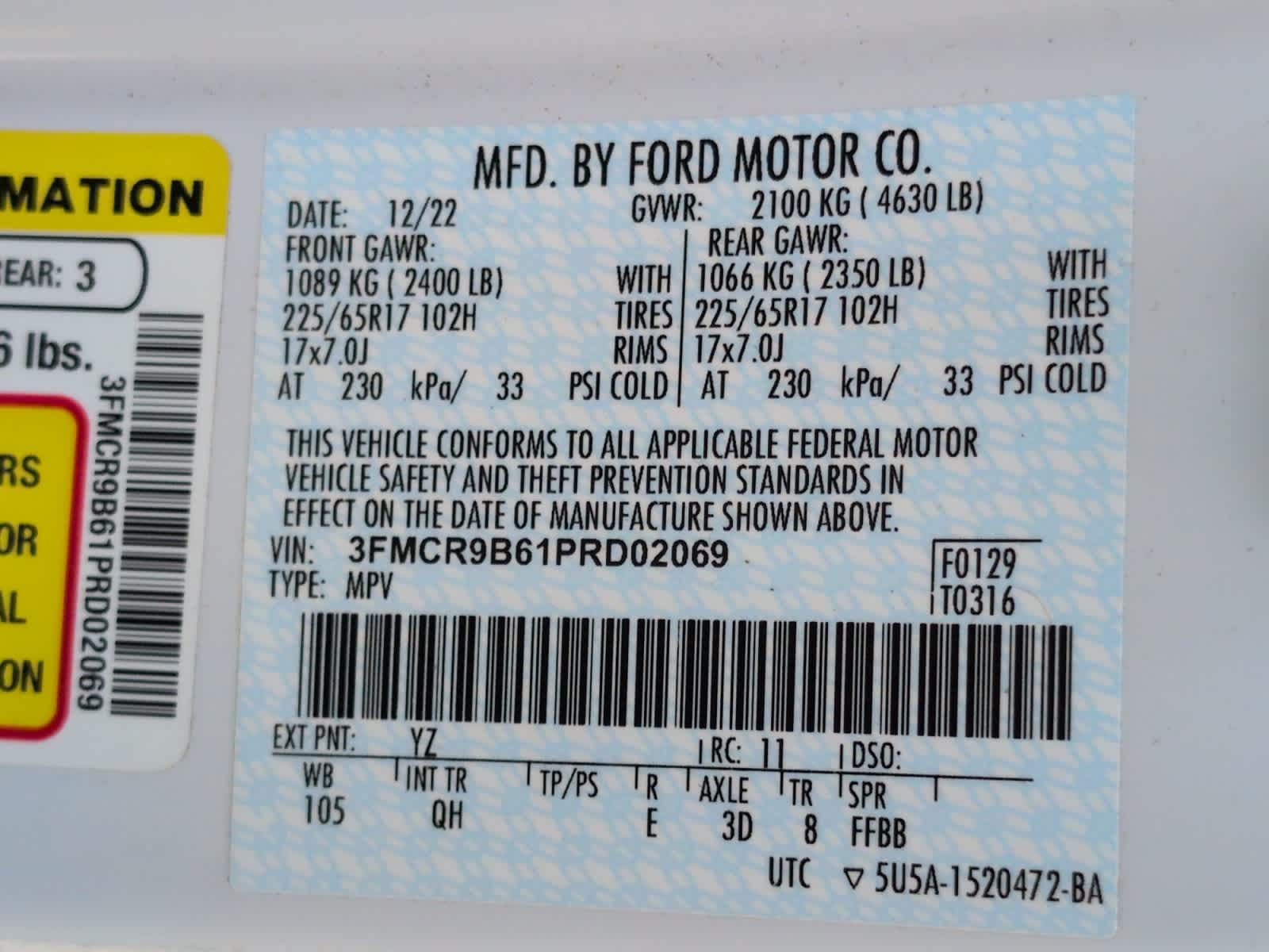 used 2023 Ford Bronco Sport car, priced at $23,497