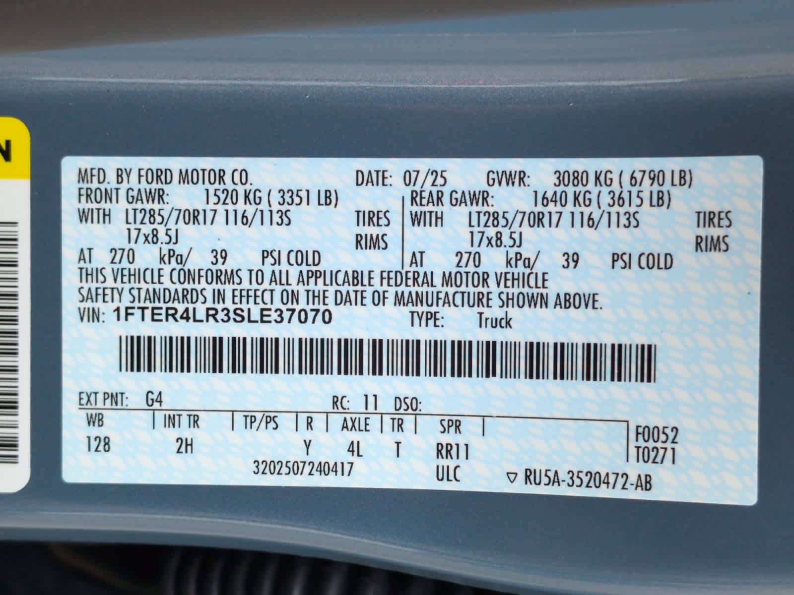 new 2025 Ford Ranger car, priced at $60,880