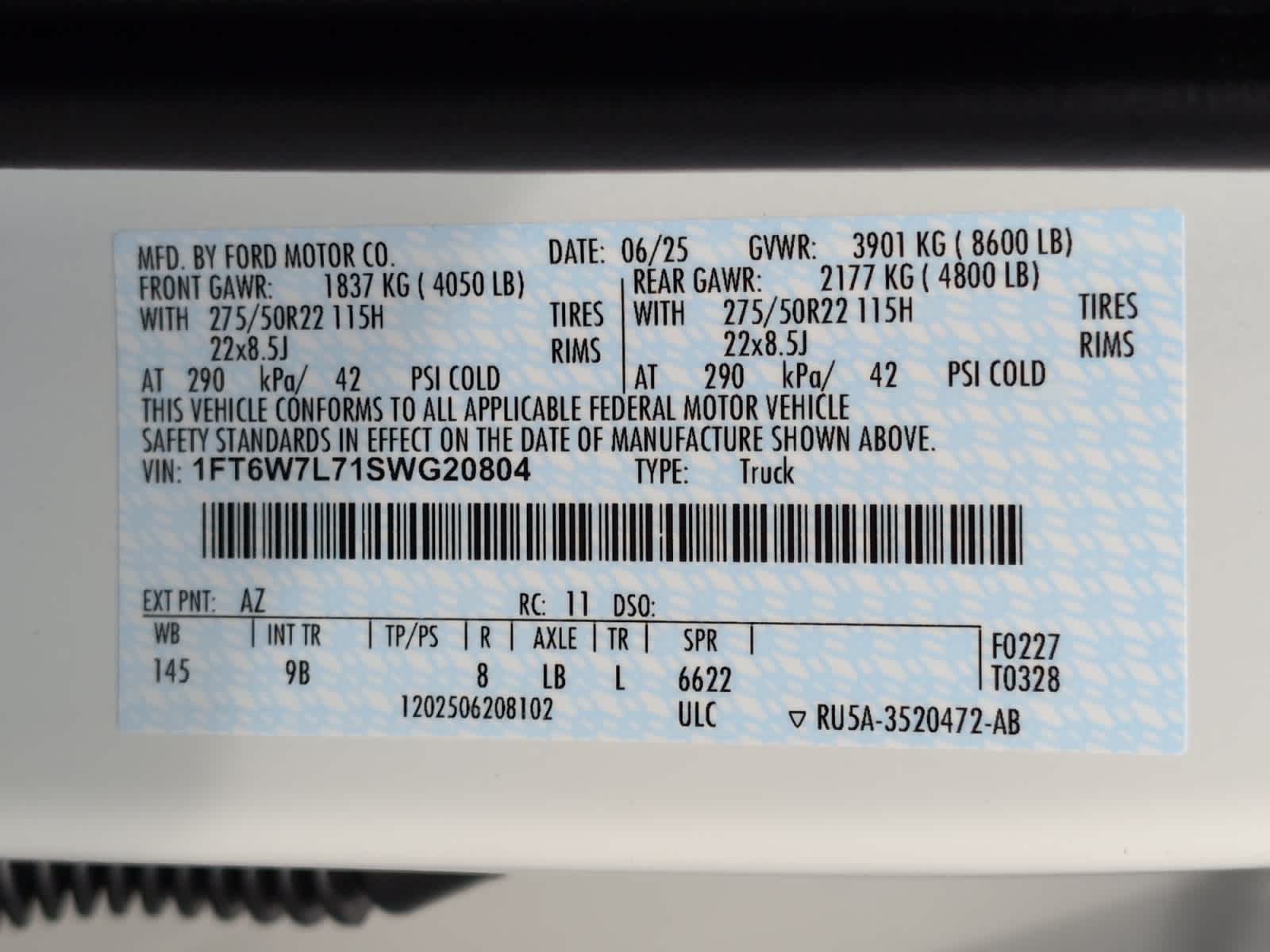 new 2025 Ford F-150 Lightning car, priced at $85,740