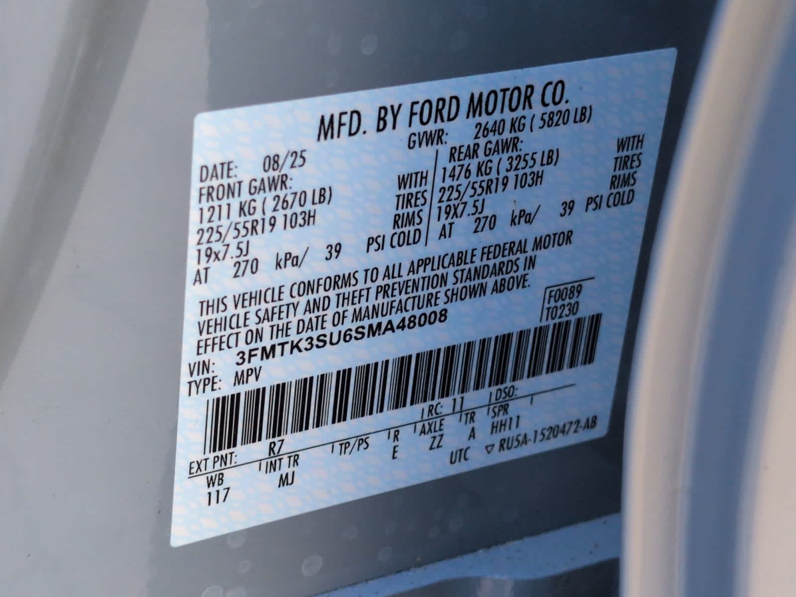 new 2025 Ford Mustang Mach-E car, priced at $55,730