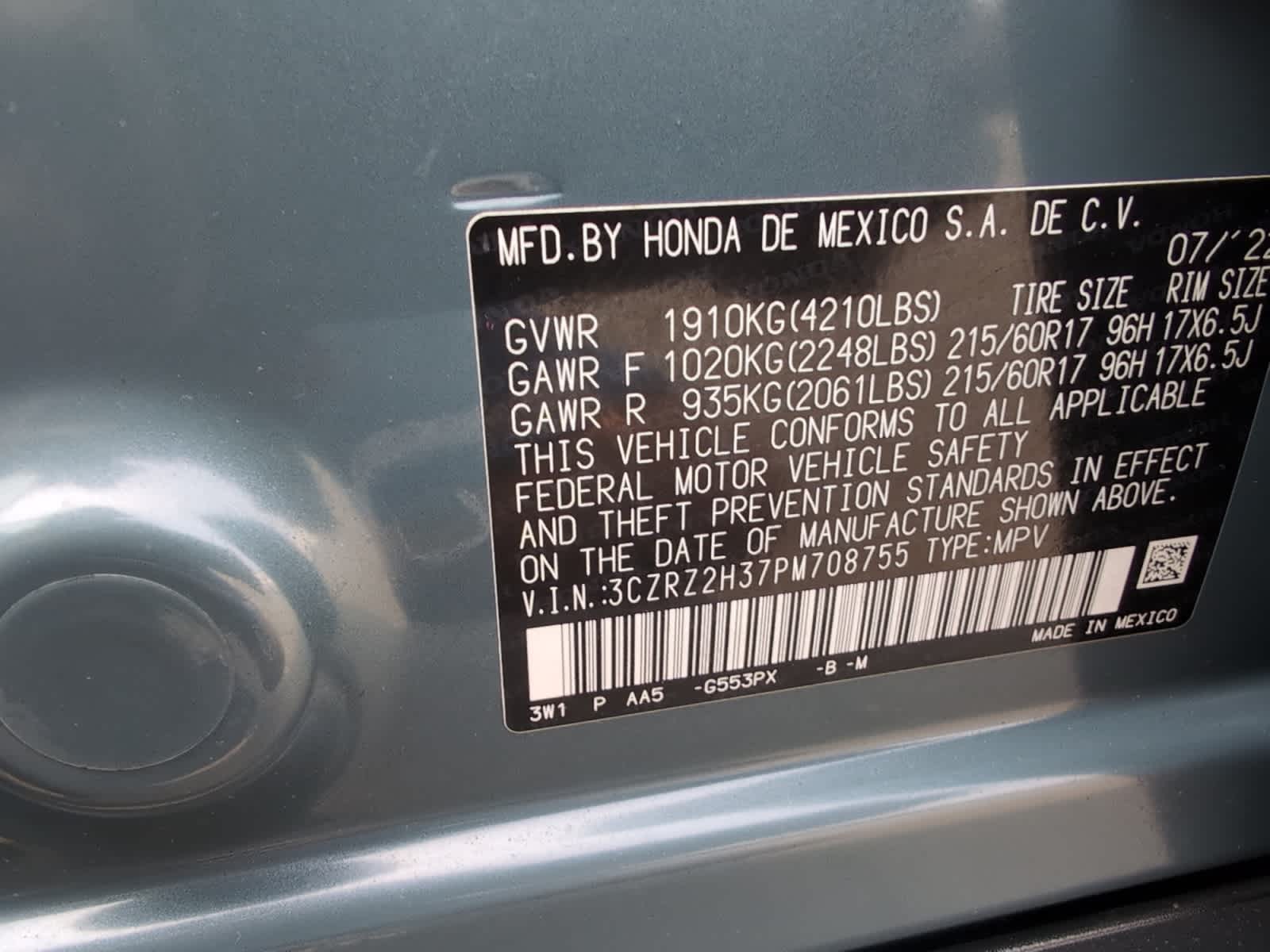 used 2023 Honda HR-V car, priced at $24,398