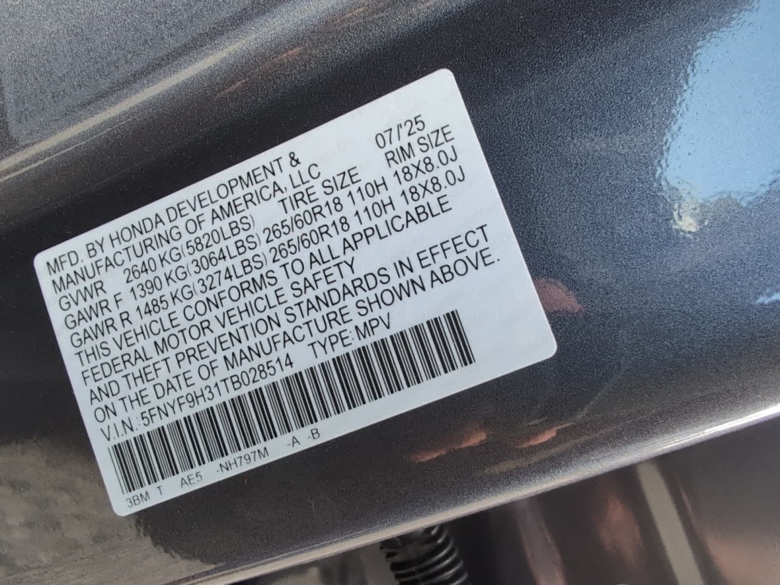 new 2026 Honda Passport car, priced at $46,455
